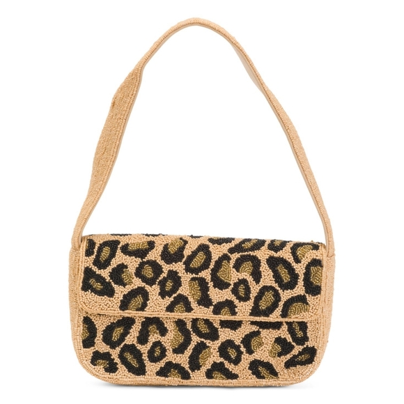 America & Beyond Handbags - America & Beyond Beaded Shoulder Handbag